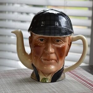 Rare Sherlock‎ Holmes Teapot: Wood Potters Staffordshire, with COA